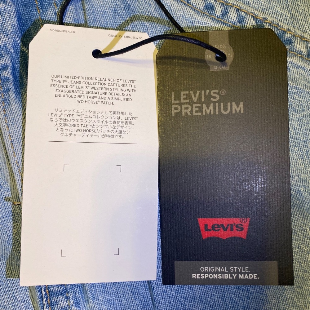 Levi's Premium Type 1 Jeans Skirt - size 27 - Picture 6 of 15